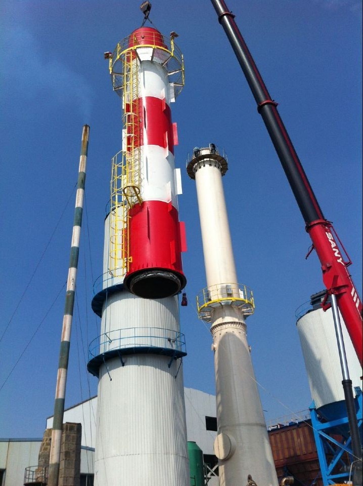 45m Sleeve Self-Standing Steel Chimney