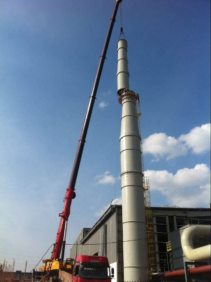 60m Sleeve Self-Standing Steel Chimney