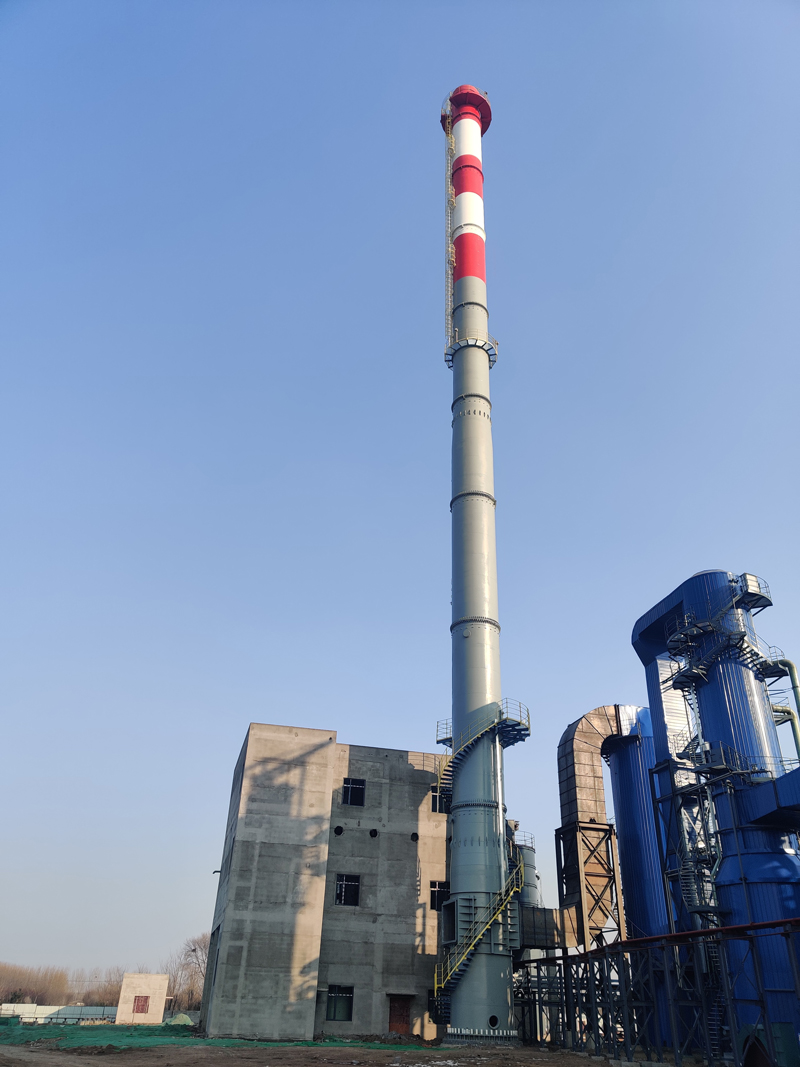 100m*3390mm Self Supporting Steel Chimney