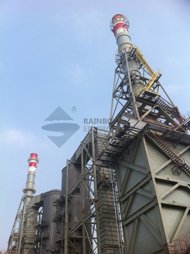 2x33.98 Single-Tube Self-Standing Steel Chimney