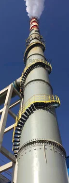 80m Sleeve Self-Standing Steel Chimney