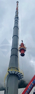 120m Self Supporting Steel Chimney