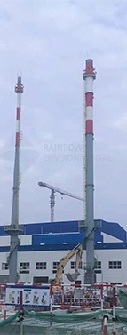 2x54m Self Supporting Steel Chimney