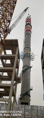 80m Sleeve Self-Supporting Steel Stack