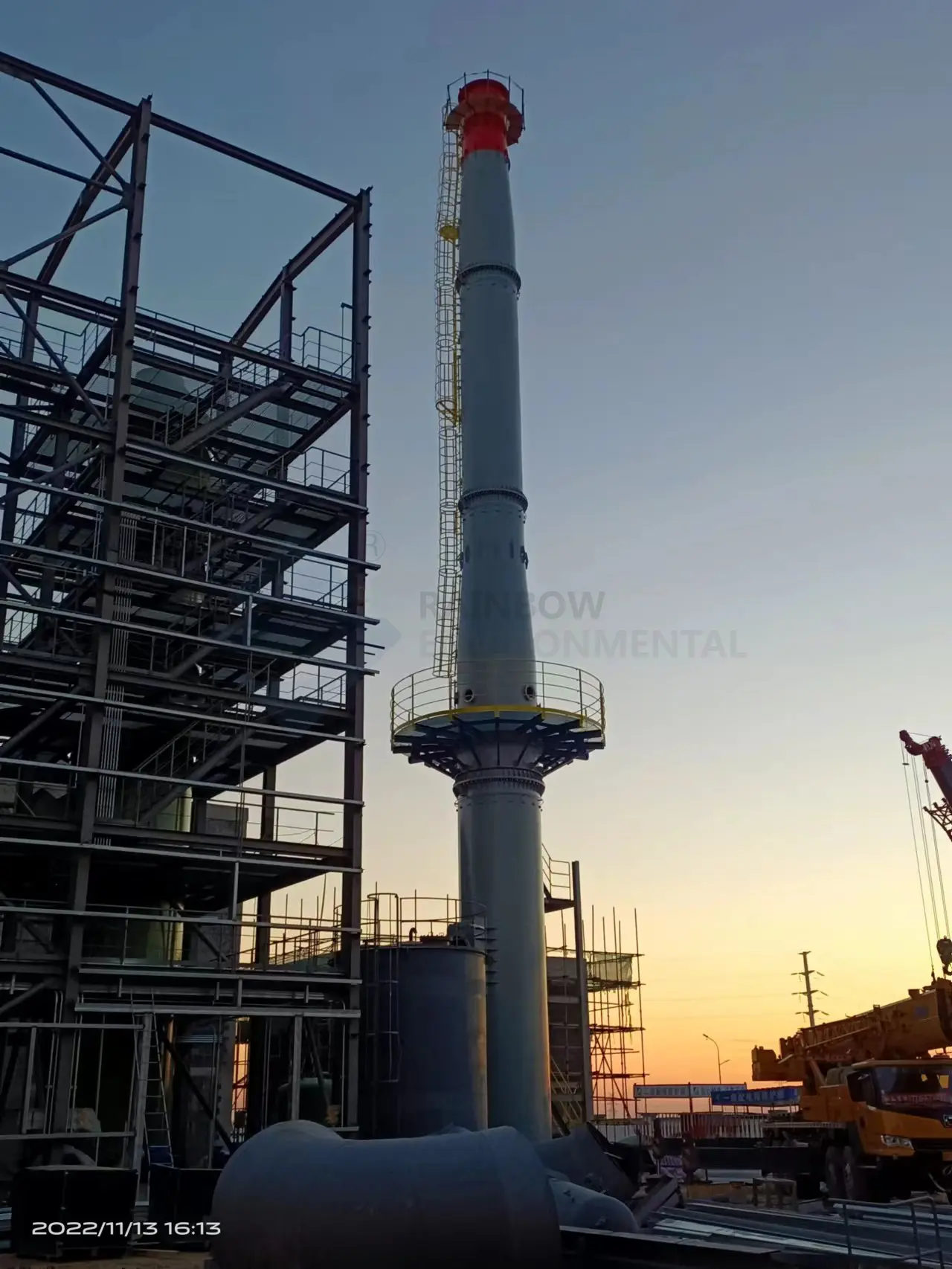 50m Self Supporting Steel Chimney