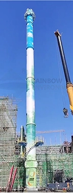 60m Self Supporting Steel Chimney