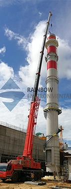 Cuba 45m Sleeve Self-Standing Steel Chimney