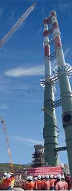 Medium Color (Indonesia) 2100 M Sleeve Cluster Steel Chimney