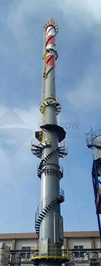 Türkiye 80m Sleeve Self-Standing Steel Chimney