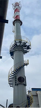 45m Single-Barrel Self-Supporting Steel Chimney