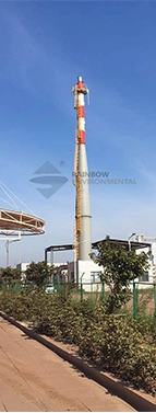 45m*1300mm Sleeve Self-Standing Steel Chimney