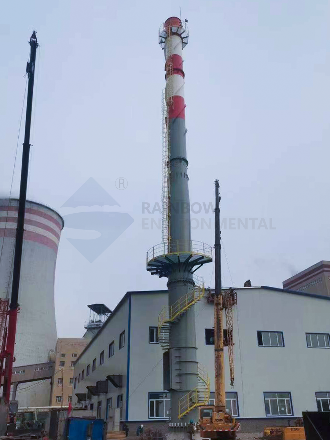 45m Self Supporting Steel Chimney