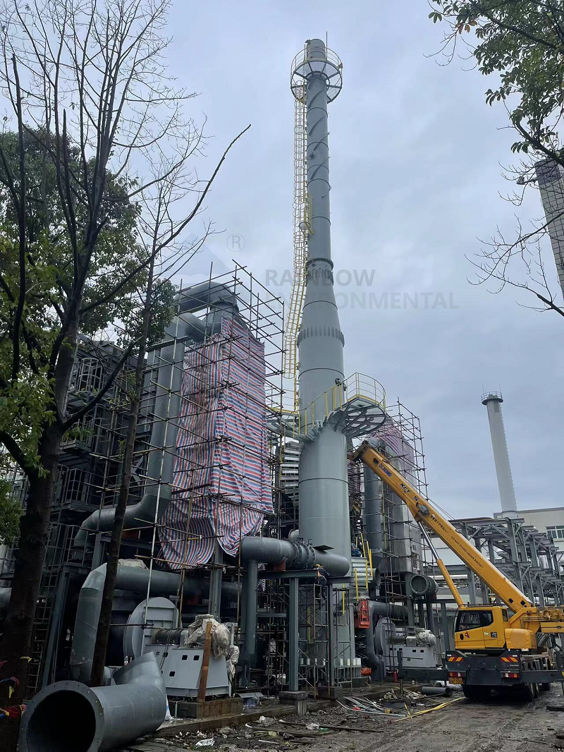 4x40m Self Supporting Steel Chimney