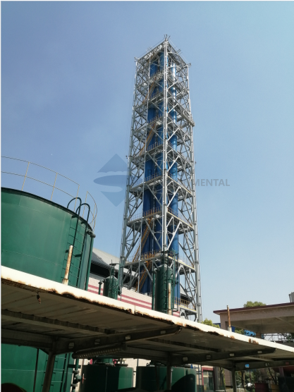 4x80M Tower Cluster Steel Stack