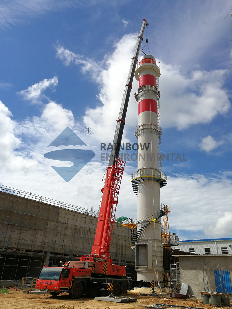 Cuba 45m Sleeve Self-Standing Steel Chimney