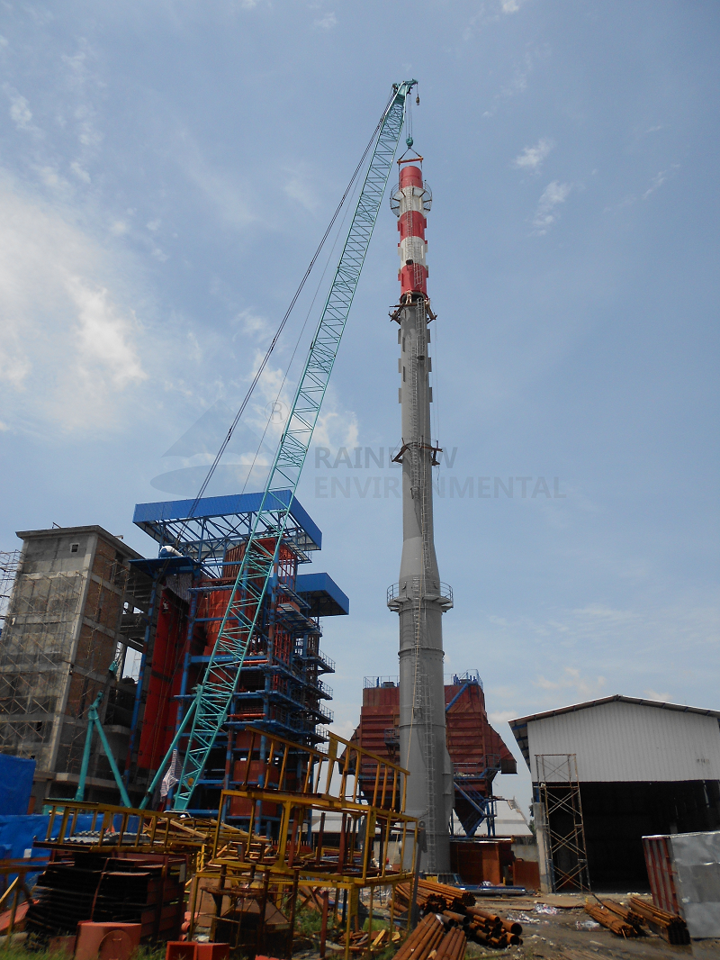 Indonesia 60m Sleeve Self-Standing Steel Chimney