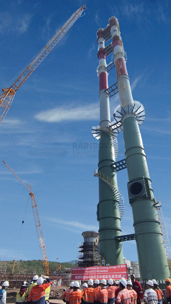 Medium Color (Indonesia) 2100 M Sleeve Cluster Steel Chimney