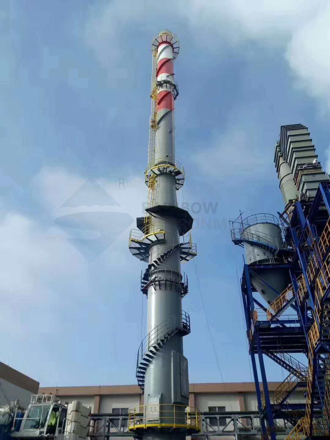 Türkiye 80m Sleeve Self-Standing Steel Chimney