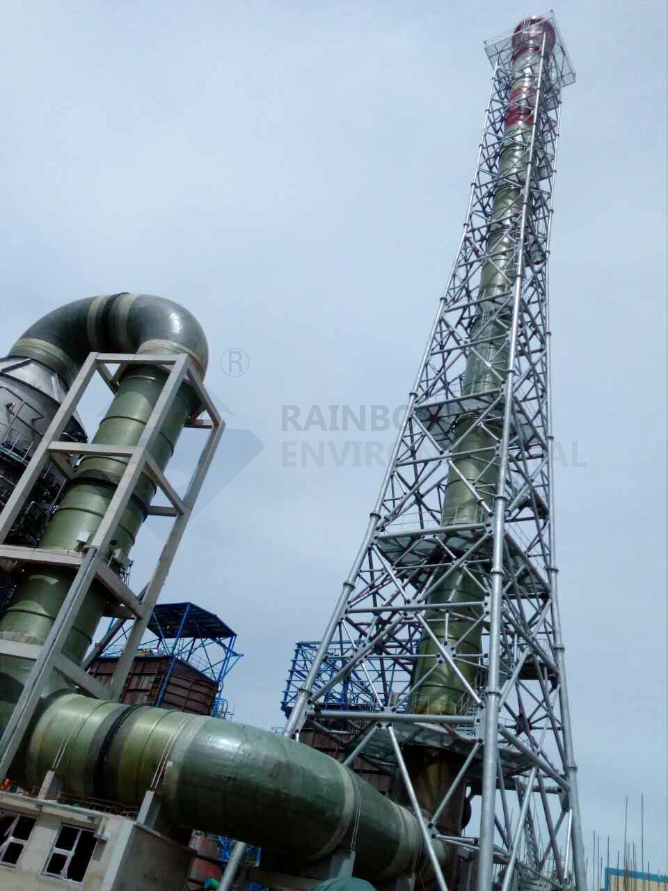 Vietnam 80m Tower Fiberglass Chimney