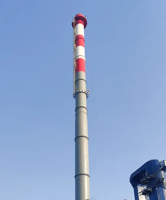 100m*3390mm Self Supporting Steel Chimney