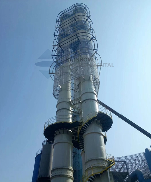 3 Vertical Steel Stack with 80m Cluster Sleeve