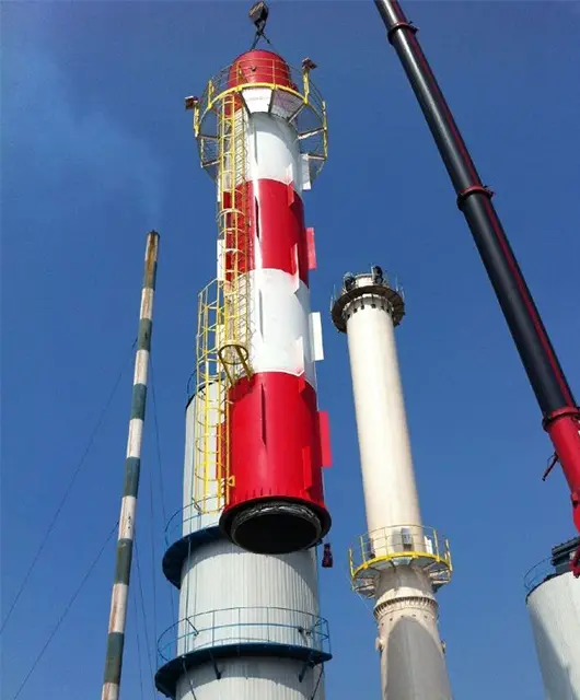 45m*1800mm Sleeve Self-Standing Steel Chimney