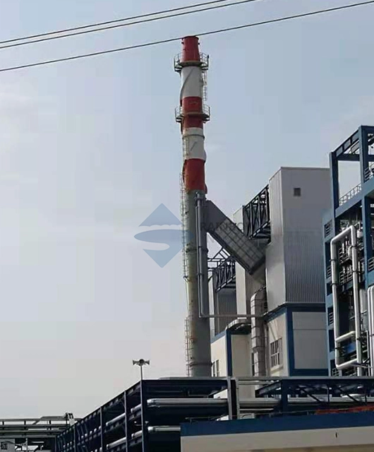 45m*1300mm Sleeve Self-Standing Steel Chimney