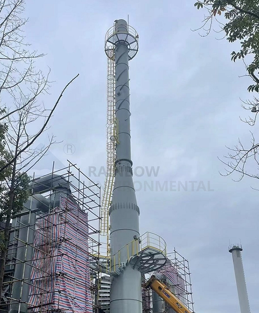 4x40m Self Supporting Steel Chimney