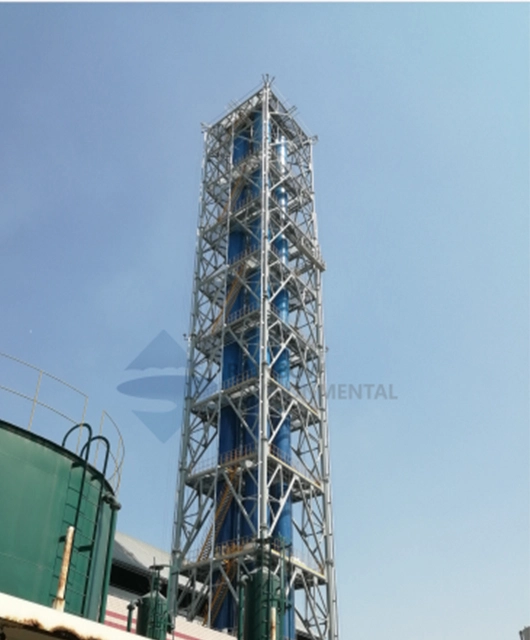 4x80M Tower Cluster Steel Stack