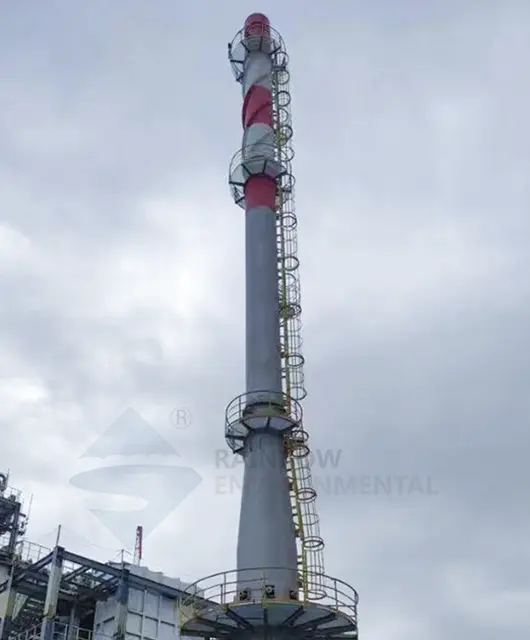 50m*1800mm Self Supporting Steel Chimney