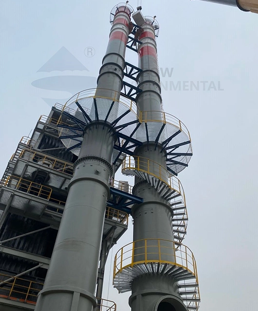 50m Cluster Steel Chimney Stack