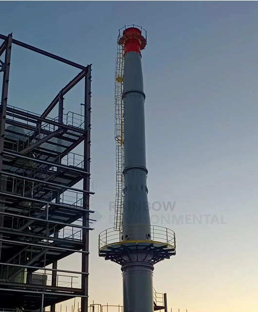 50m Self Supporting Steel Chimney