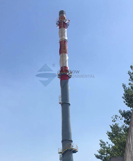 60m Sleeve Self-Standing Steel Chimney