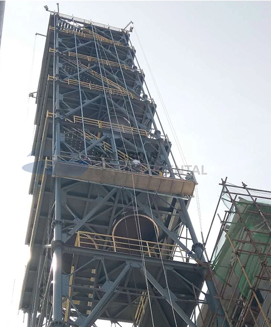 60m Three-Tube Cluster Tower Steel Stack