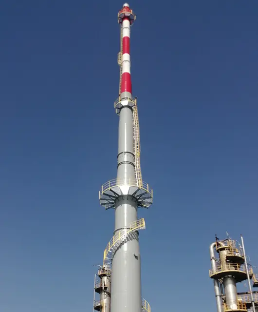 80m*1000mm Self Supporting Steel Chimney