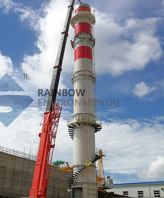 Cuba 45m Sleeve Self-Standing Steel Chimney