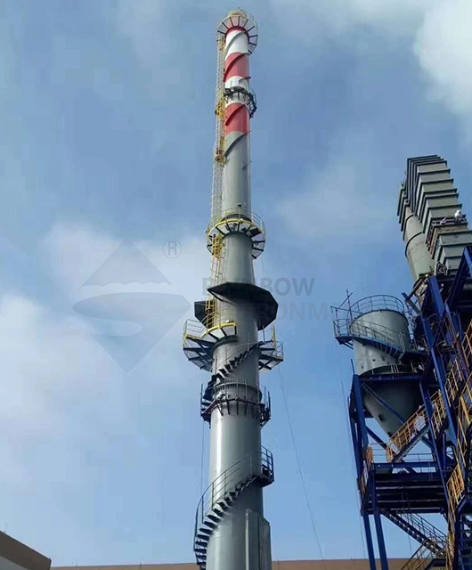 Türkiye 80m Sleeve Self-Standing Steel Chimney