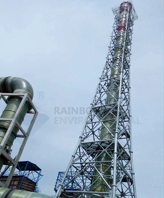 Vietnam 80m Tower Fiberglass Chimney